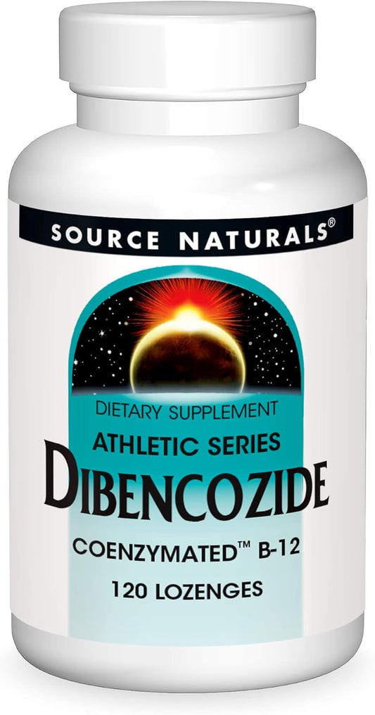 Source Naturals Dibencozide Coenzymated B-12 Athletic Series Lozenges - 120 Quick Dissolving Dietary Supplement