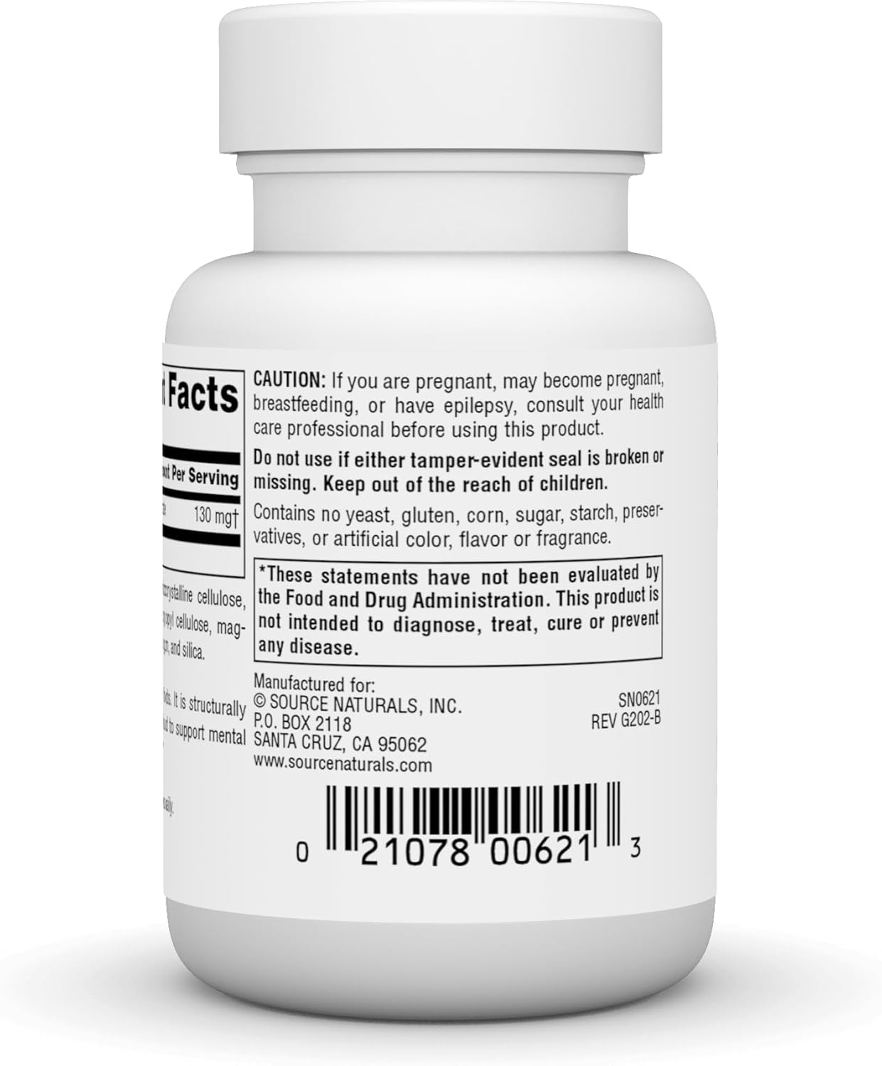 Source Naturals DMAE Bitartrate Tablets - Enhances Mental Focus - 50 Count