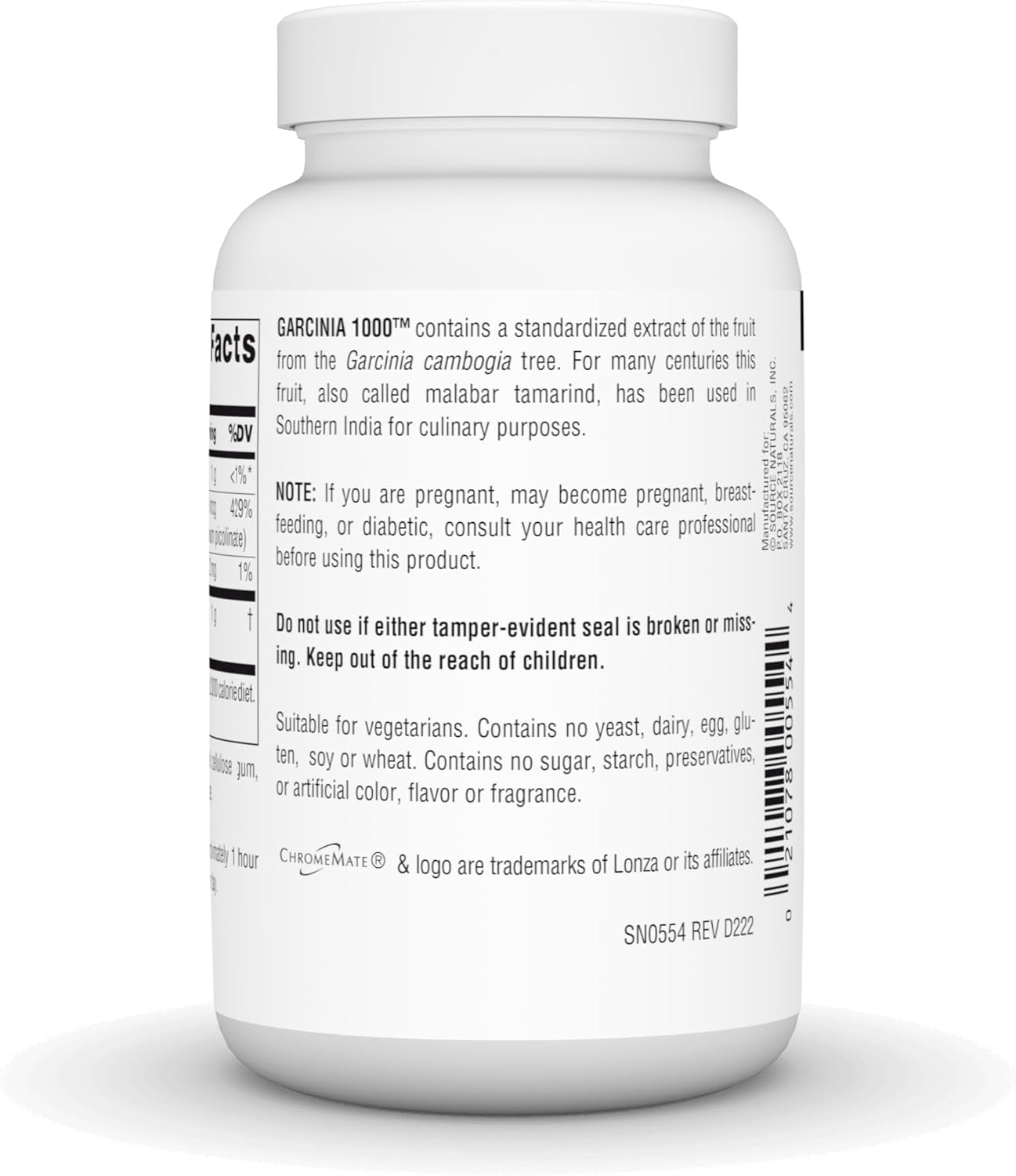 Source Naturals Garcinia Cambogia Extract - 1,000 MG - 90 Tablets for Weight Management