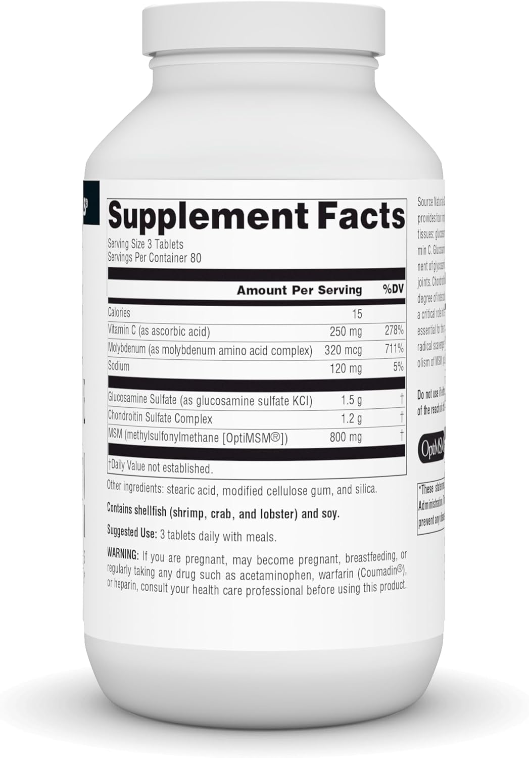 Source Naturals Glucosamine Chondroitin MSM Complex - Supports Joint and Tissue Health - 240 Tablets