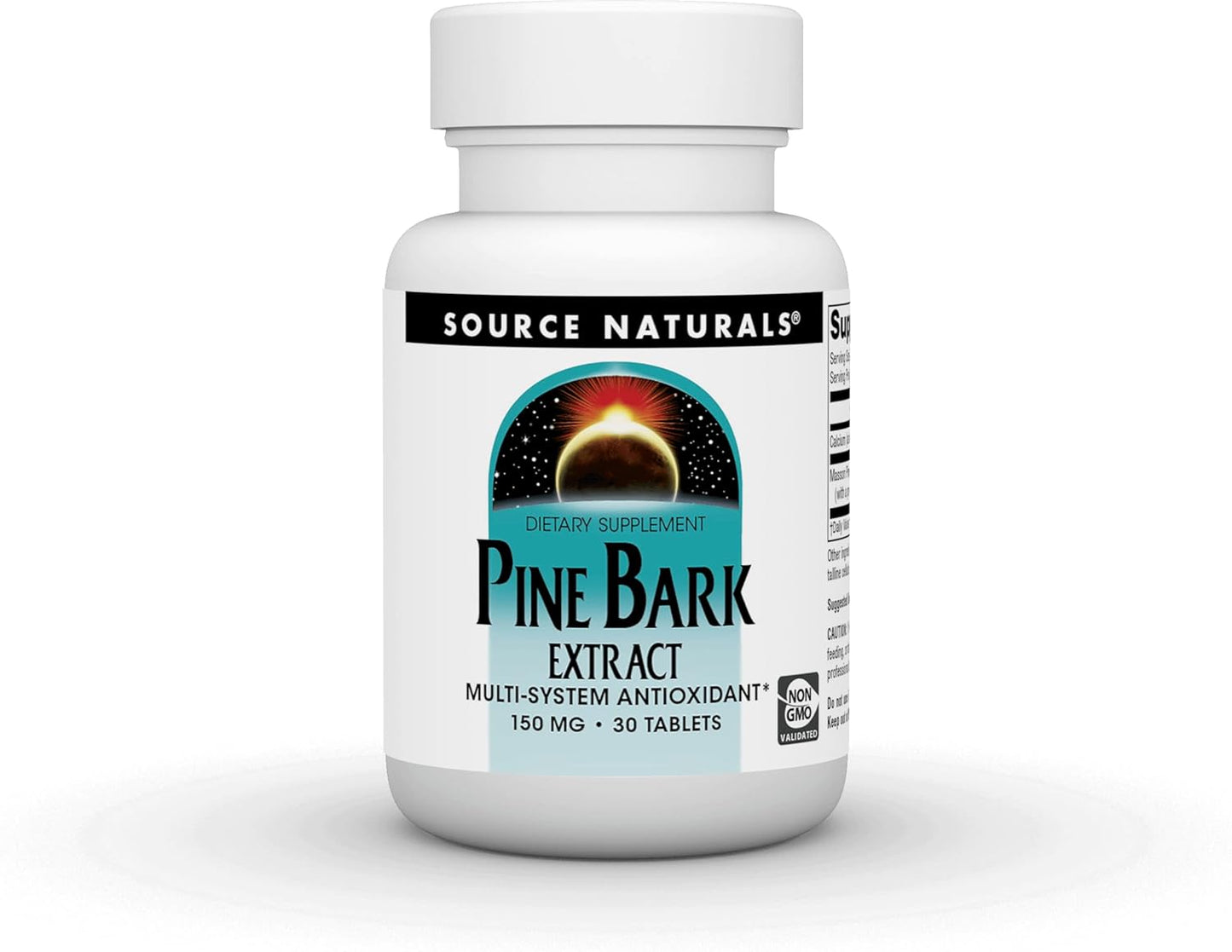 Source Naturals Pine Bark Extract Supplement - Powerful Multi-System Antioxidant - 150mg - 30 Tablets