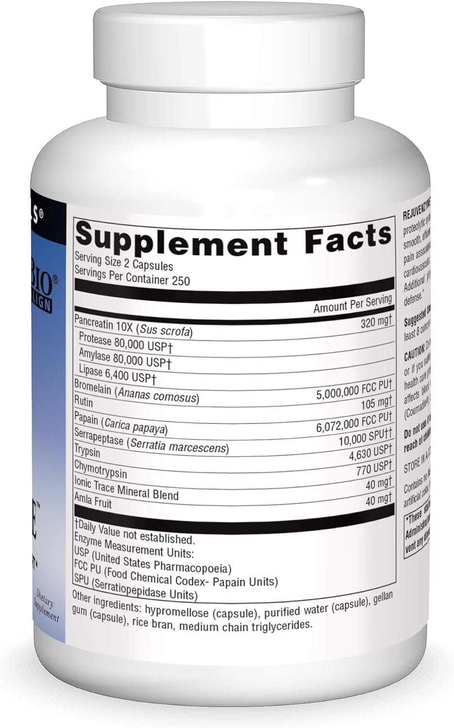 Source Naturals RejuvenZyme Capsules - Comprehensive Heart, Joint, and Immune Support Formula, 500 Count