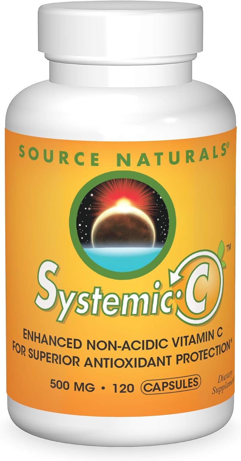 Source Naturals Systemic C 500mg Capsules - 120 Count