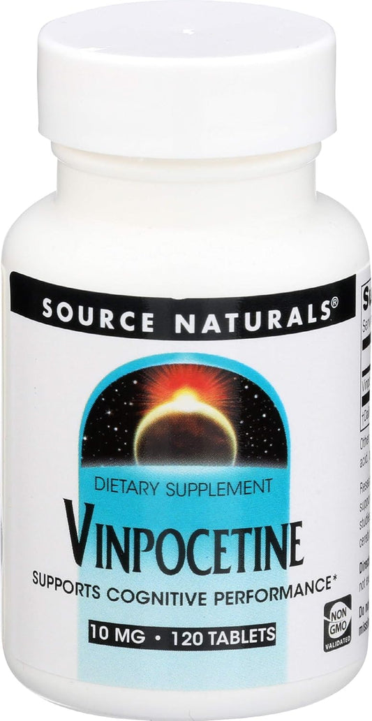 Source Naturals Vinpocetine 10mg Tablets - 120 Count Bottle