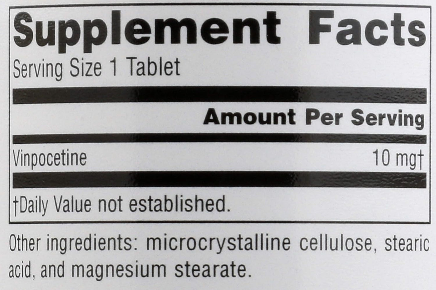 Source Naturals Vinpocetine 10mg Tablets - 120 Count Bottle