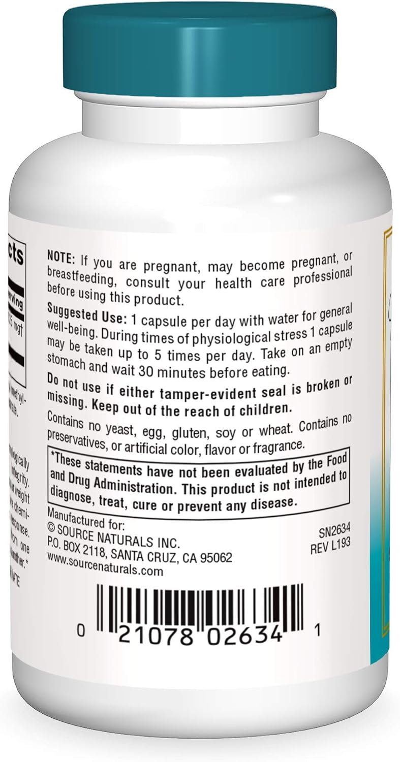 Source Naturals Wellness Transfer Factor 125mg - 30 Vegetarian Capsules to Boost Immune System Response