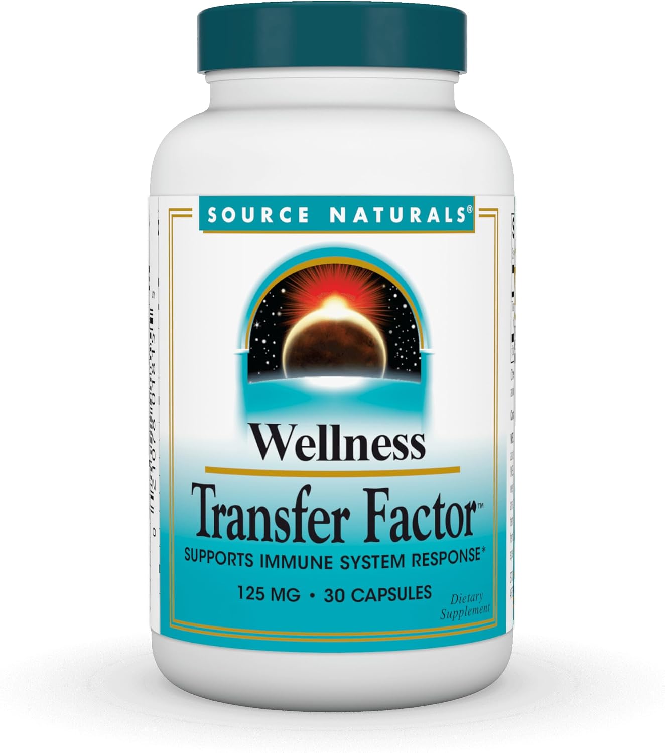 Source Naturals Wellness Transfer Factor Capsules - Immune System Support Supplement (30 Count, 125mg)