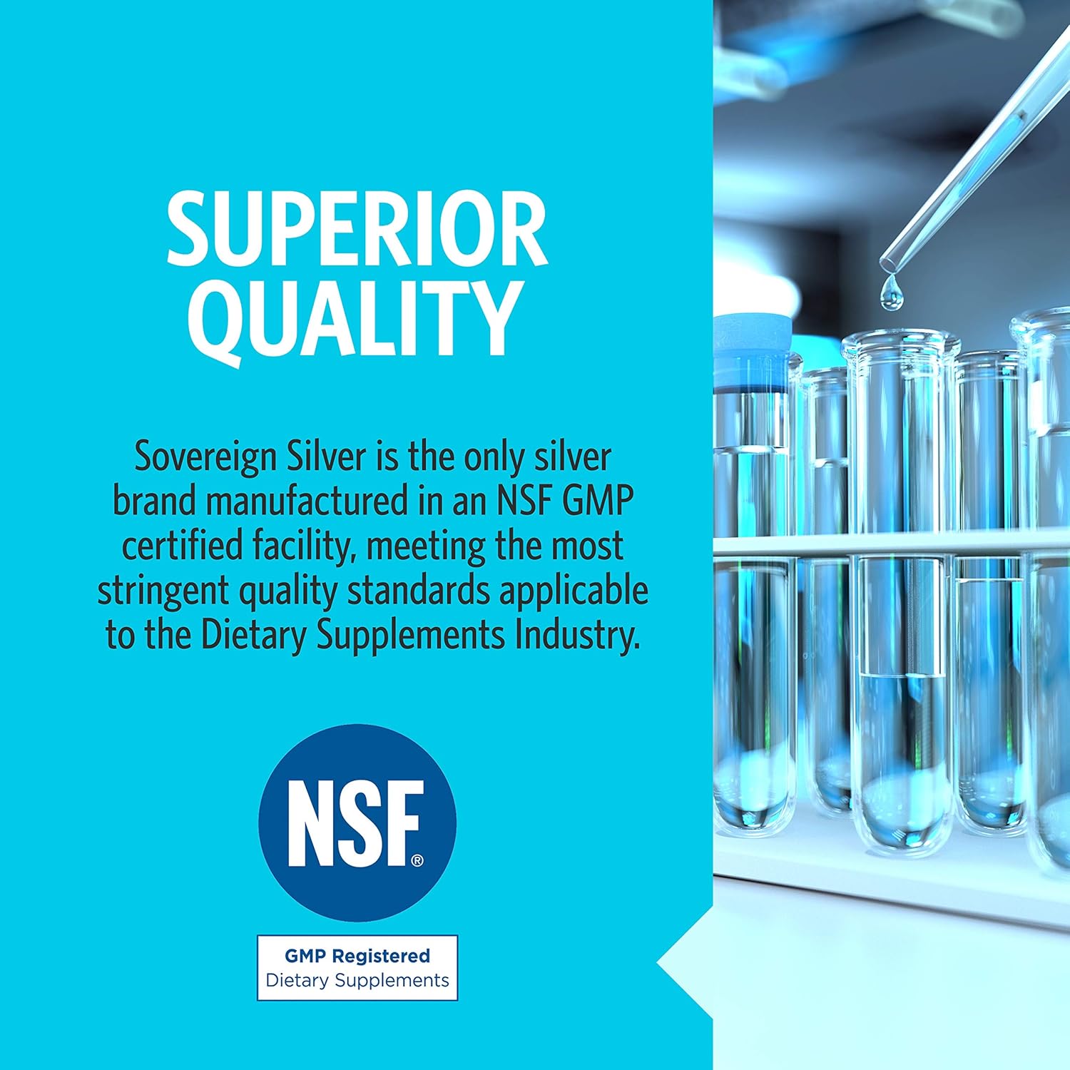 Sovereign Silver Bio-Active Colloidal Silver Hydrosol Drops, Immune Support, 10 ppm, 4oz