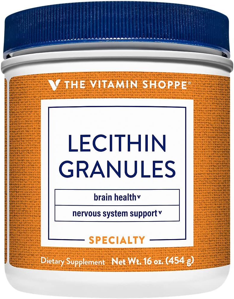 Soy-Based Lecithin Granules for Brain and Nerve Support - 100% Natural Essential Fatty Acids (16 oz)