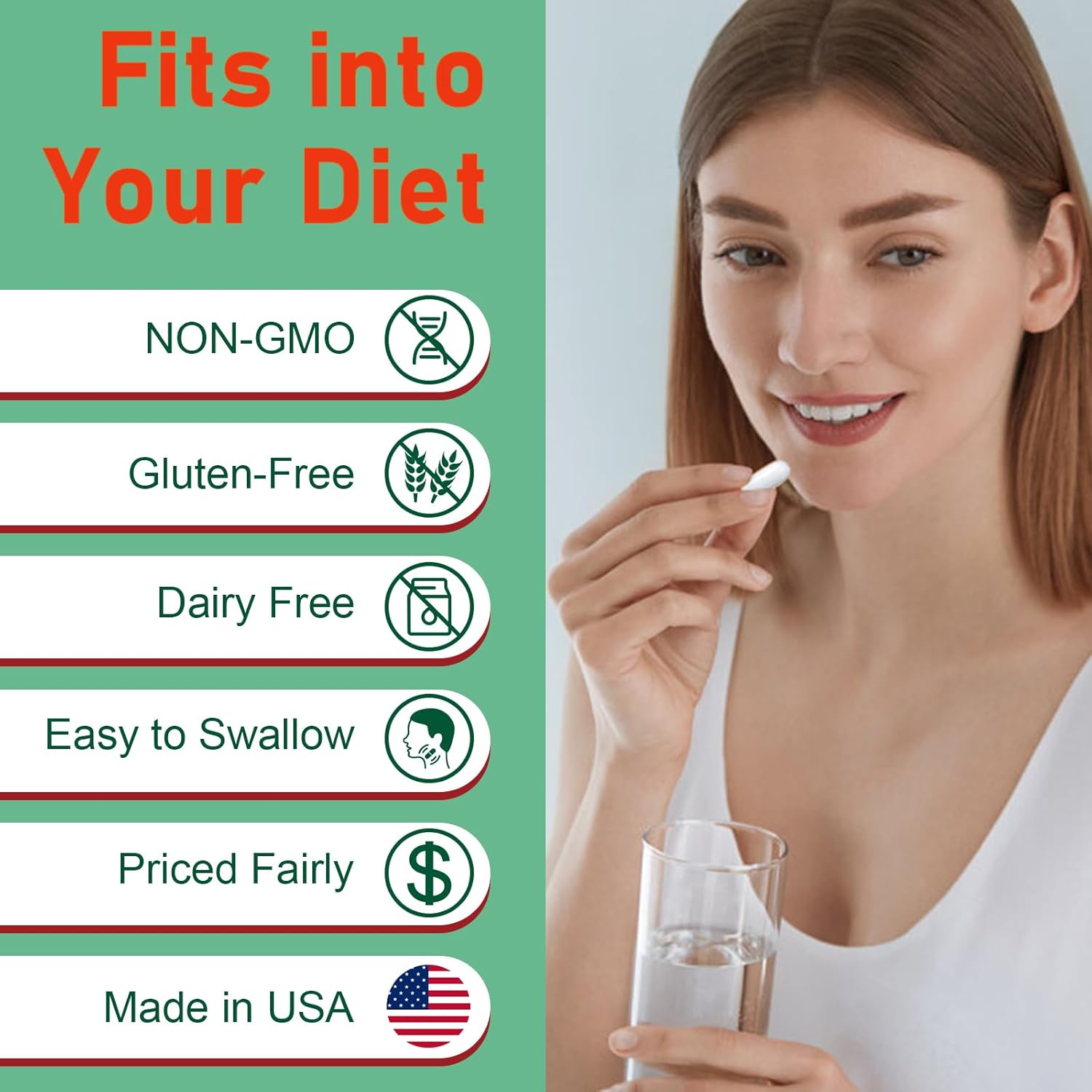 Spliferkou Adrenal Support Supplement with Pantothenic Acid and Ashwagandha - 11-in-1 Formula for Energy, Relaxation, and Healthy Function - 120 Capsules