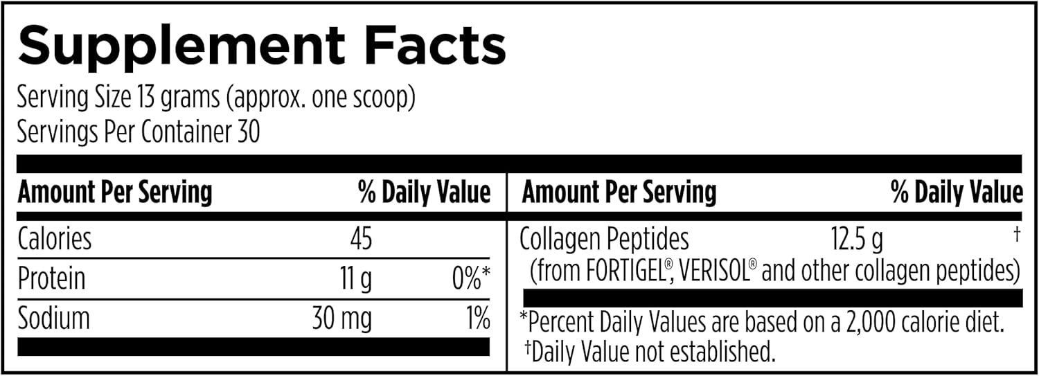 Sport Collagen Complex Powder - NSF Certified Collagen Peptides for Joints, Bone Strength, and Skin Elasticity (13.8 oz)