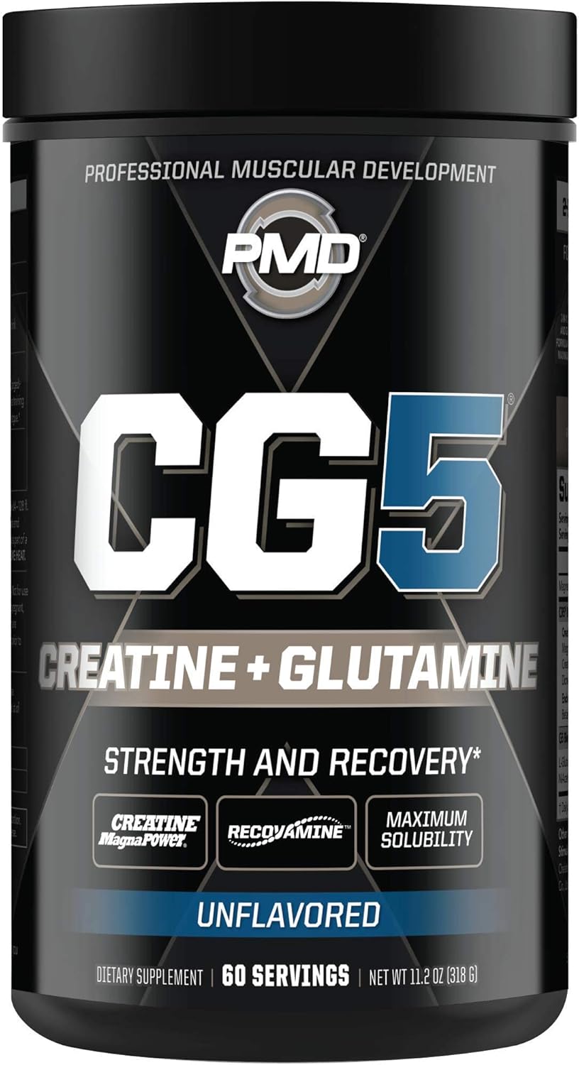 Sports Performance Bundle: PMD Sports Ultra Pump Fuel Insanity Pre Workout + CG5 Premium Creatine and L-Glutamine Powder