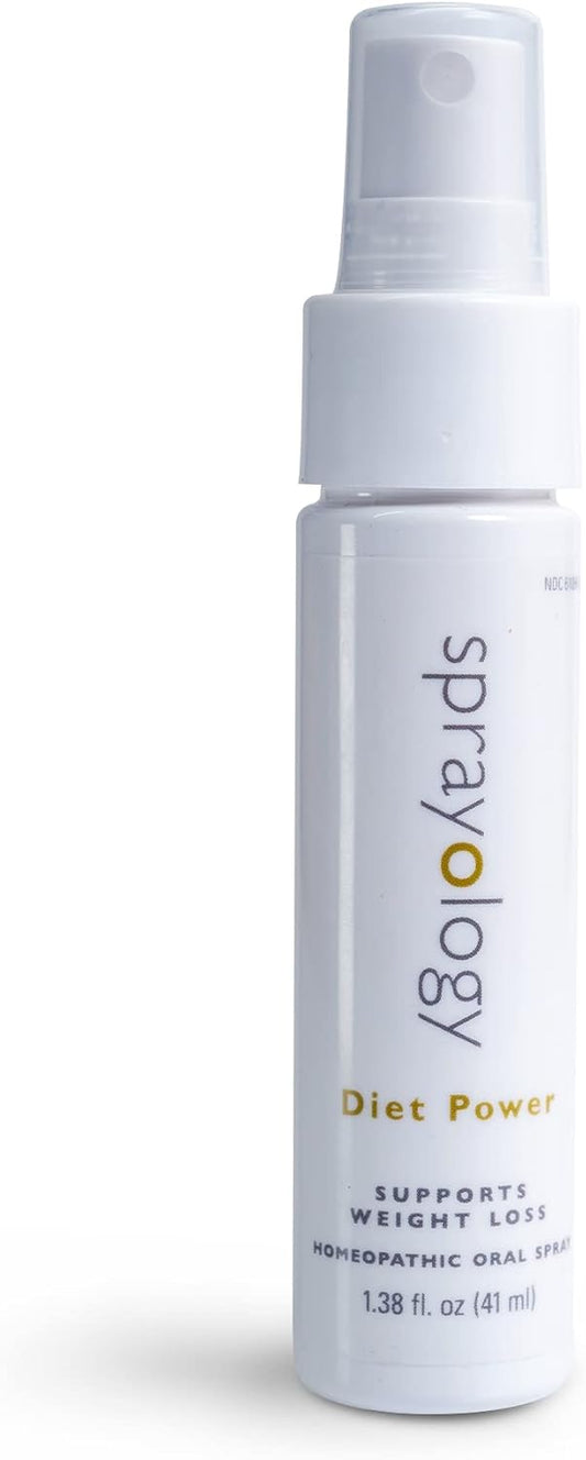 Sprayology Diet Power: Natural Weight Loss Support Spray for Water Retention and Low Energy - Gluten Free, Dairy Free, Homeopathic (1.38 fl oz)