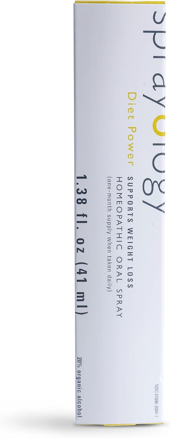 Sprayology Diet Power: Natural Weight Loss Support Spray for Water Retention and Low Energy - Gluten Free, Dairy Free, Homeopathic (1.38 fl oz)