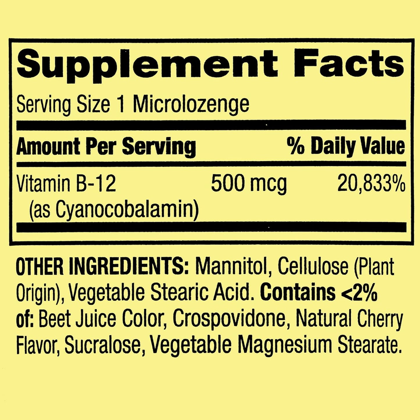 Spring Valley Cherry Flavored Sublingual B12 500 mcg - 200 ct (Pack of 1) by Fusion Shop Store