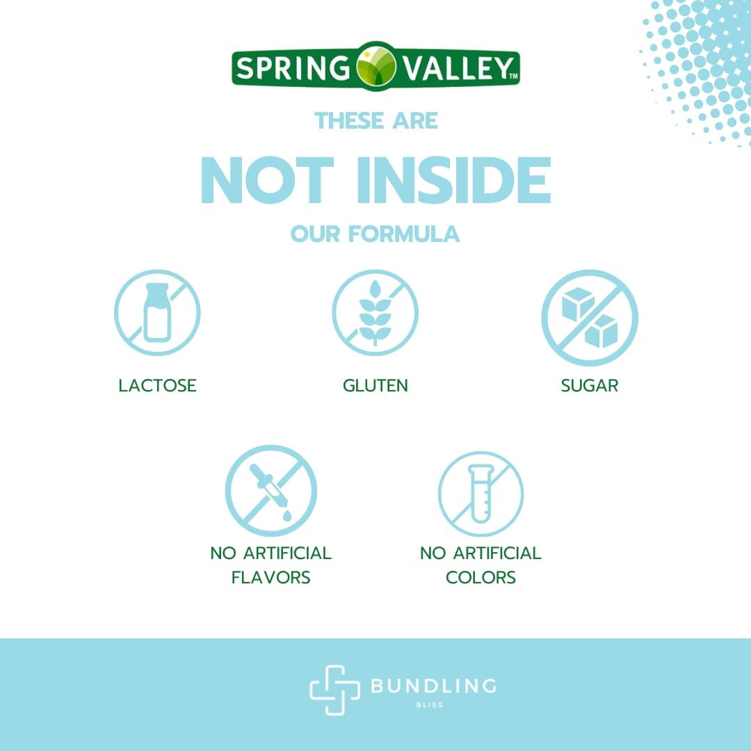 Spring Valley Glucosamine Chondroitin Triple Strength Bundle with 7 Day Pill Organizer - 160 Count Dietary Supplement Pack