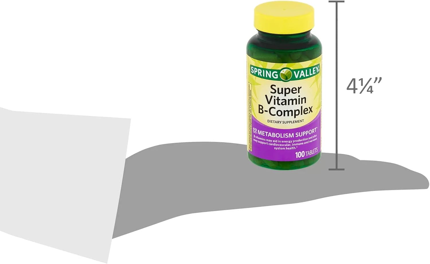 Spring Valley Super B Complex Vitamins Bundle with Lual's 45 Diabetes Decoded - 100 Tablets