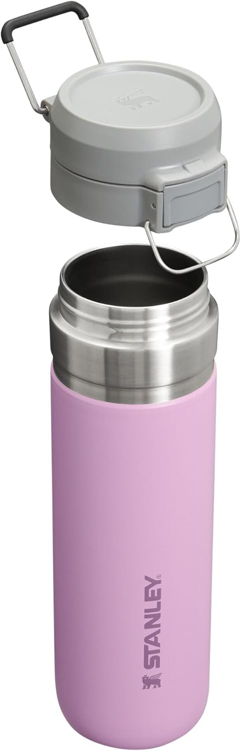 Stainless Steel Stanley Quick Flip GO Water Bottle 24-36 OZ | Push Button Lid | Leakproof & Insulated | Travel & Sports Friendly