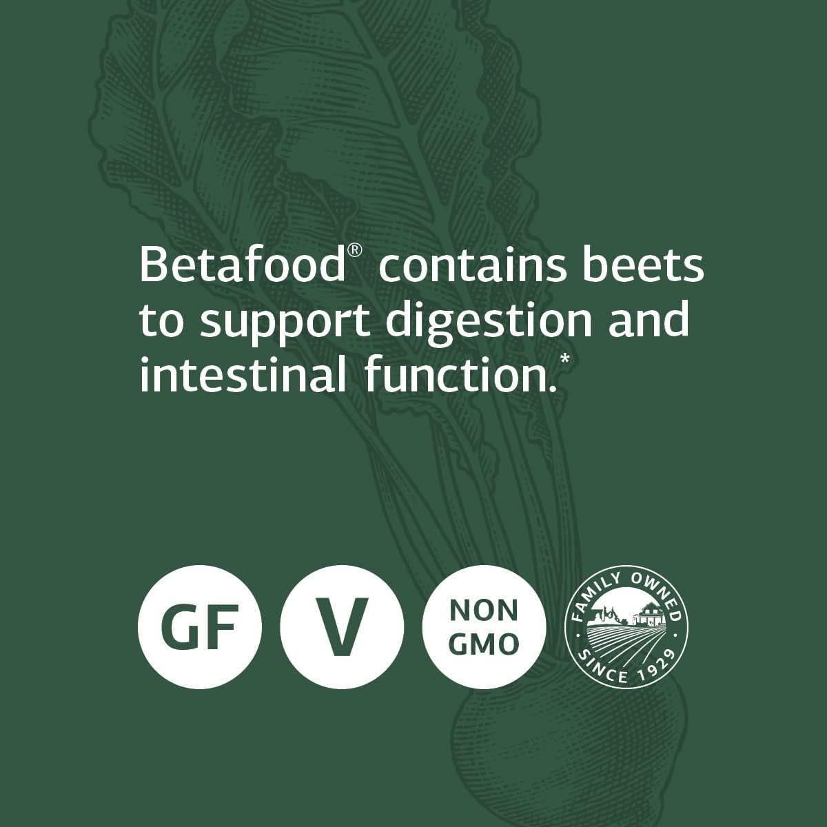 Standard Process Betafood Tablets - Digestive Health & Liver Support Supplement with Whole Food Blend - 90 Tablets