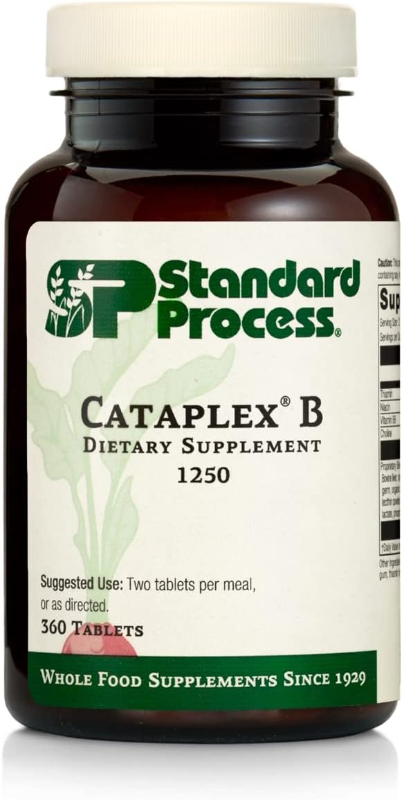 Standard Process Cataplex B - Whole Food Formula for Heart Health, Metabolism, and Cholesterol - 360 Tablets