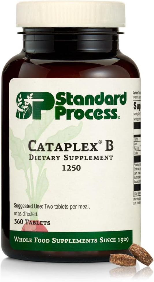 Standard Process Heart and Metabolism Support Bundle - Cataplex B & Cardio-Plus Dietary Supplement Set - Heart Health and Energy Boost - Cardiovascular Support with Vitamin B - 2 Supplements for Circulation and Energy