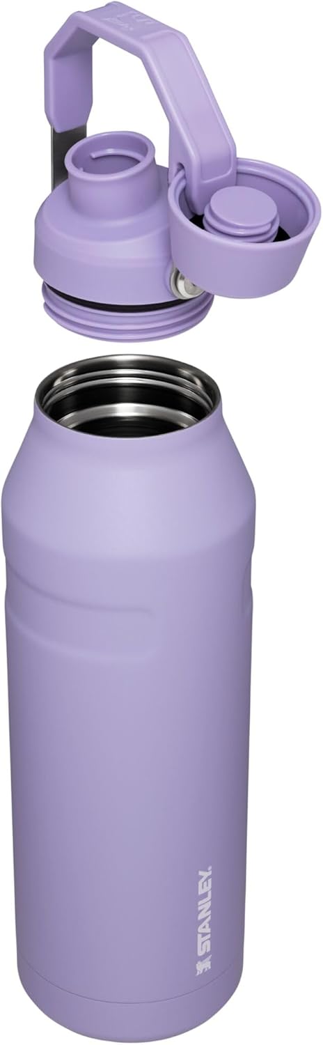 Stanley IceFlow Water Bottle with Angled Spout Lid - Lightweight, Leakproof, Insulated Stainless Steel for Travel & Sports