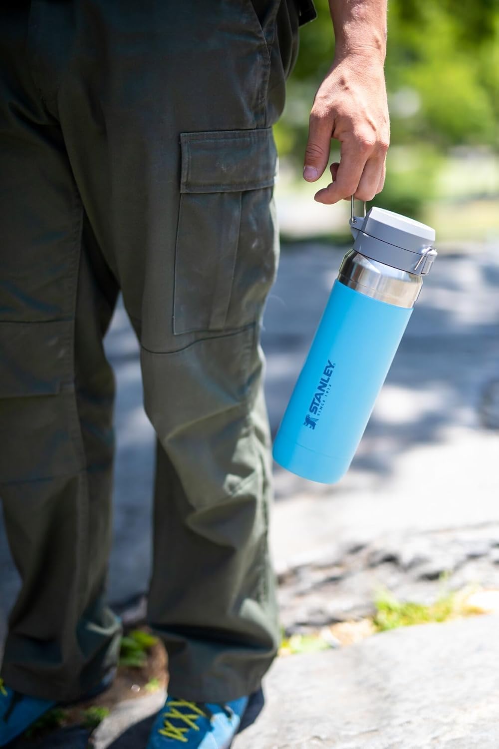 Stanley Quick Flip GO Water Bottle | 24-36 OZ | Push Button Lid | Leakproof & Packable | Insulated Stainless Steel | BPA-Free | Ideal for Travel & Sports