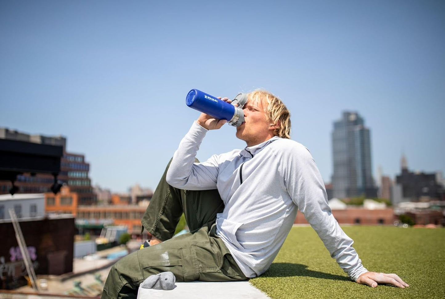 Stanley Quick Flip GO Water Bottle | 24-36 OZ | Push Button Lid | Leakproof & Packable | Insulated Stainless Steel | BPA-Free | Ideal for Travel & Sports