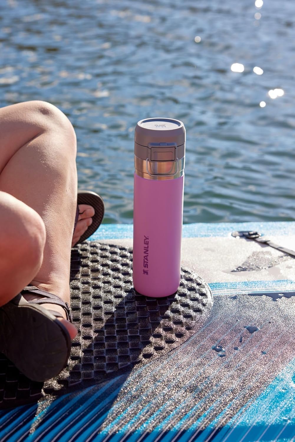 Stanley Quick Flip GO Water Bottle 24-36 OZ | Push Button Lid | Leakproof & Packable | Stainless Steel | BPA-Free