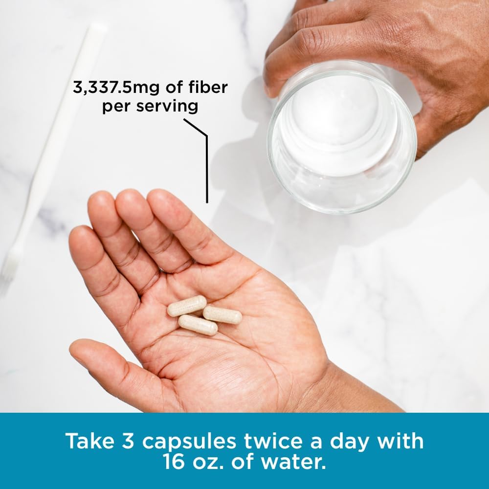 Stay Ready Fiber Extra Strength Supplement for Digestive Regularity & Gut Health Support - 120 Vegan Capsules