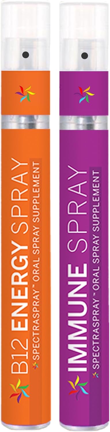 Stay Well Immune Boost Kit - B12 & Immune Support Spray for Recovery & Energy, Vegan & Gluten Free - Vitamin C, E, Zinc + Lysine