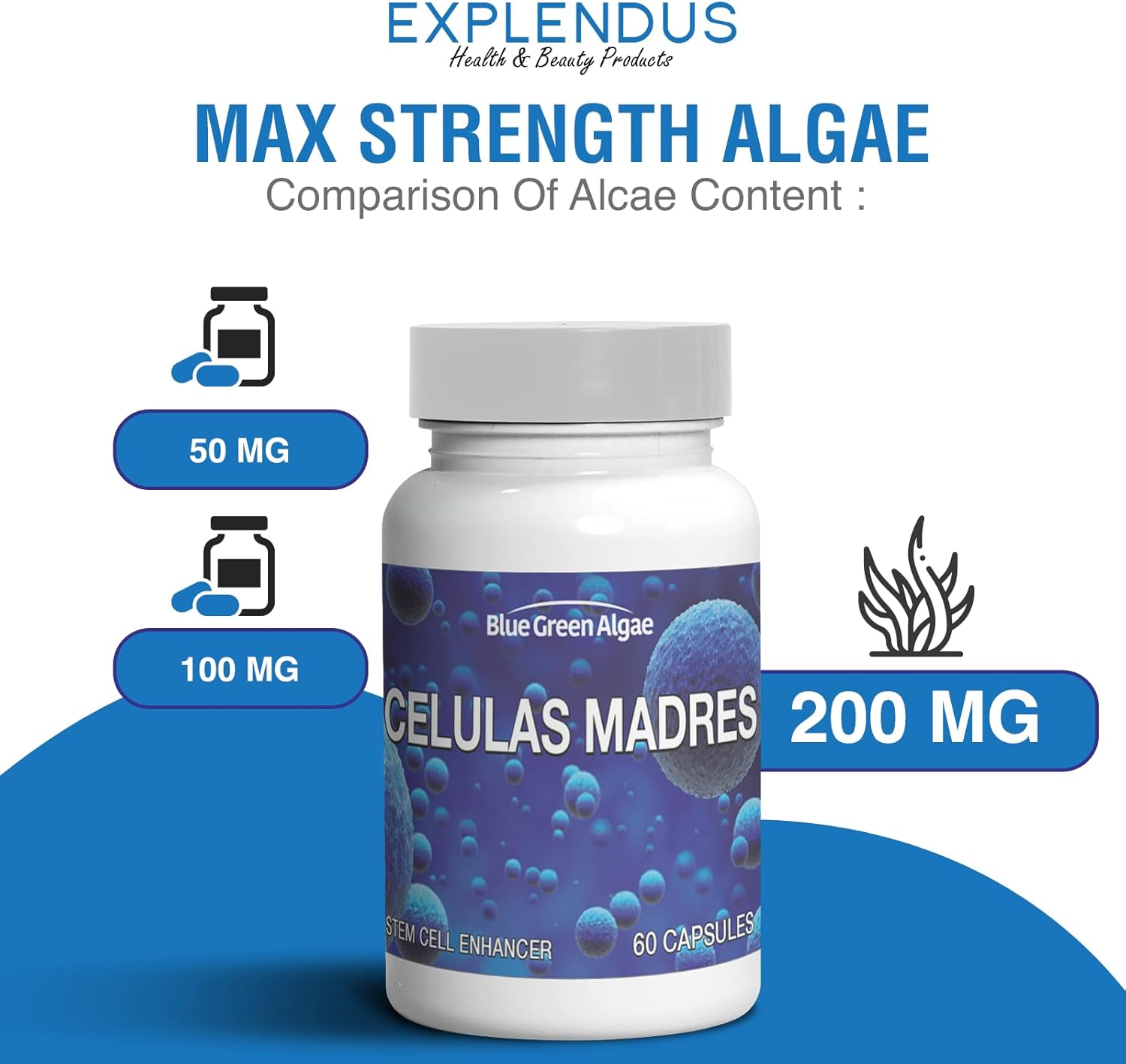 Stem Cell Supplement for Anti-Aging and Longevity - Non-GMO, Gluten-Free, 60 Vegetarian Capsules