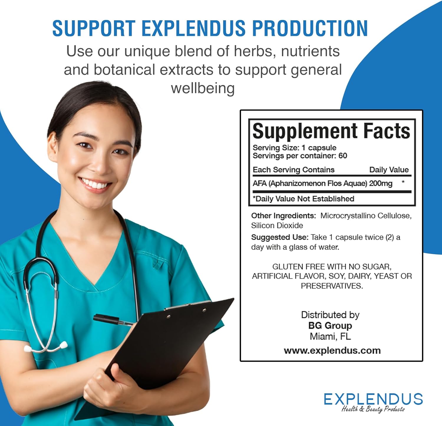 Stem Cell Supplement for Anti-Aging and Longevity - Non-GMO, Gluten-Free, 60 Vegetarian Capsules