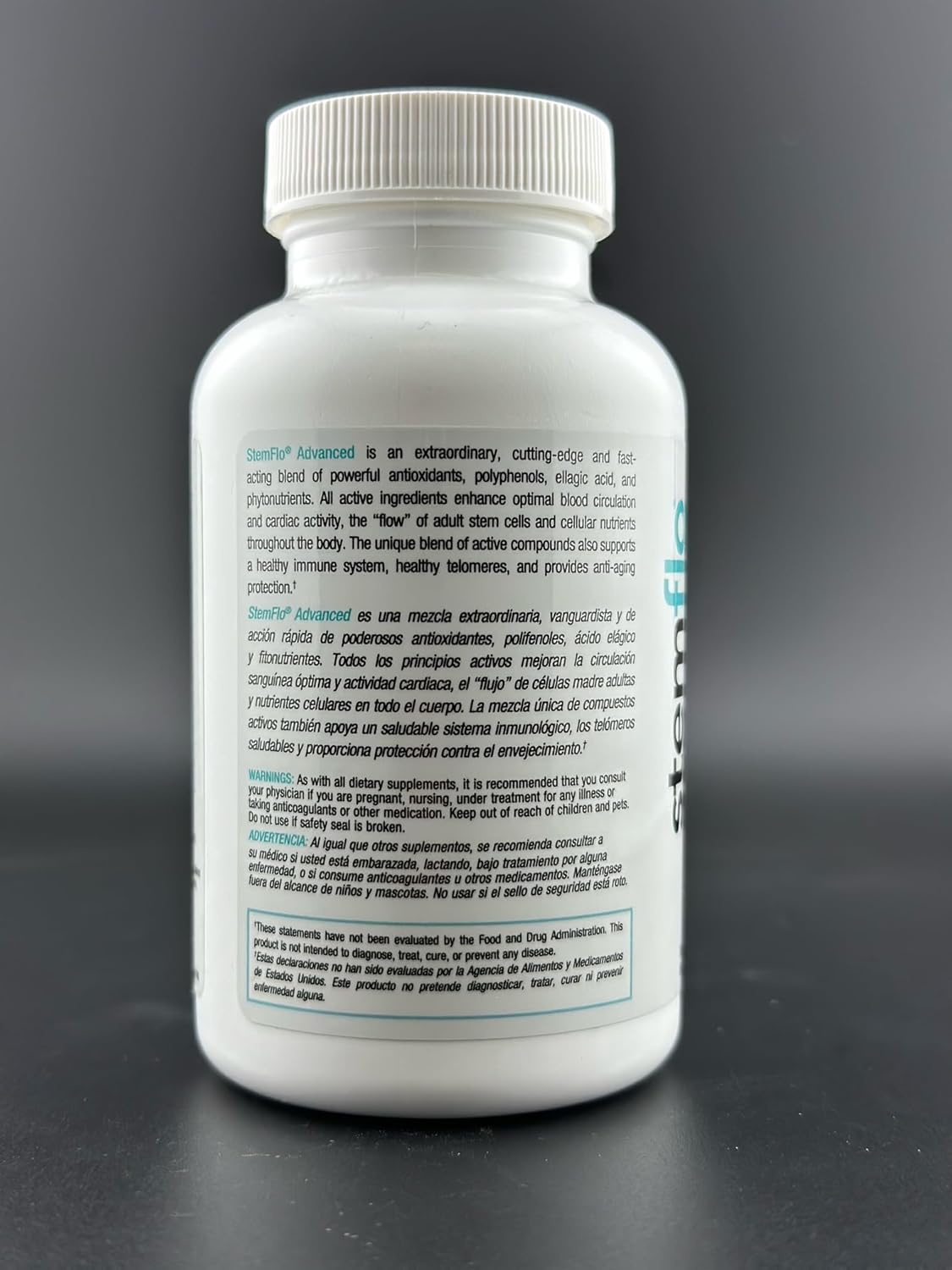 StemTech StemFlo® Advanced Formula 3 Pack - Trans-Resveratrol, Curcumin, & Antioxidants for Health & Longevity