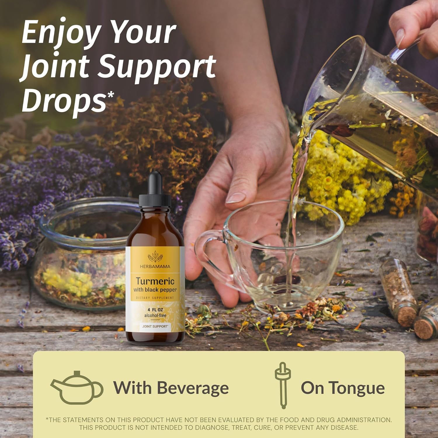 Stinging Nettle and Turmeric Curcumin Herbal Liquid Drops Kit - Vegan, Non-GMO, Sugar & Alcohol-Free - 2 Pack