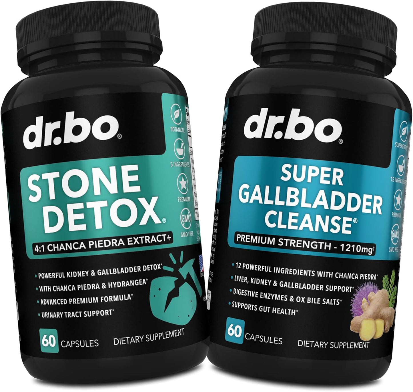 Stone Breaker Chanca Piedra Gallbladder Cleanse - Kidney & Gallbladder Detox with Ox Bile & Betaine HCL - Gallstone Dissolver Liver Flush