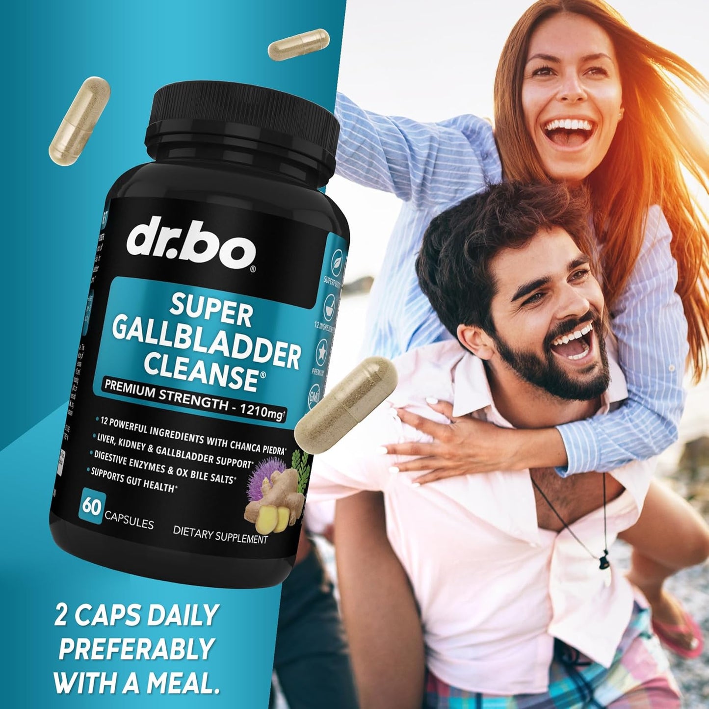 Stone Breaker Chanca Piedra Gallbladder Cleanse - Kidney & Gallbladder Detox with Ox Bile & Betaine HCL - Gallstone Dissolver Liver Flush