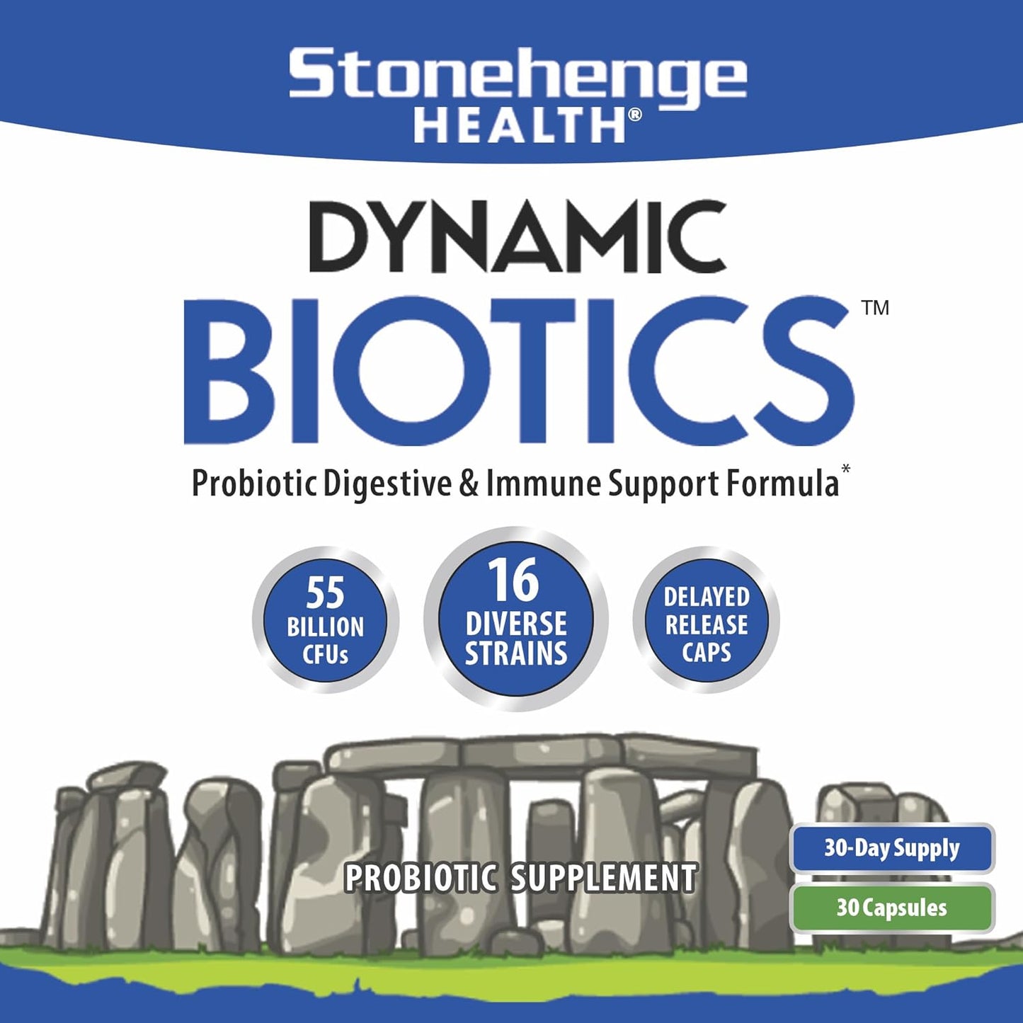 Stonehenge Health Dynamic Biotics + Dynamic Biotics+ for Women Probiotics Bundle - Supports Digestive & Feminine Health