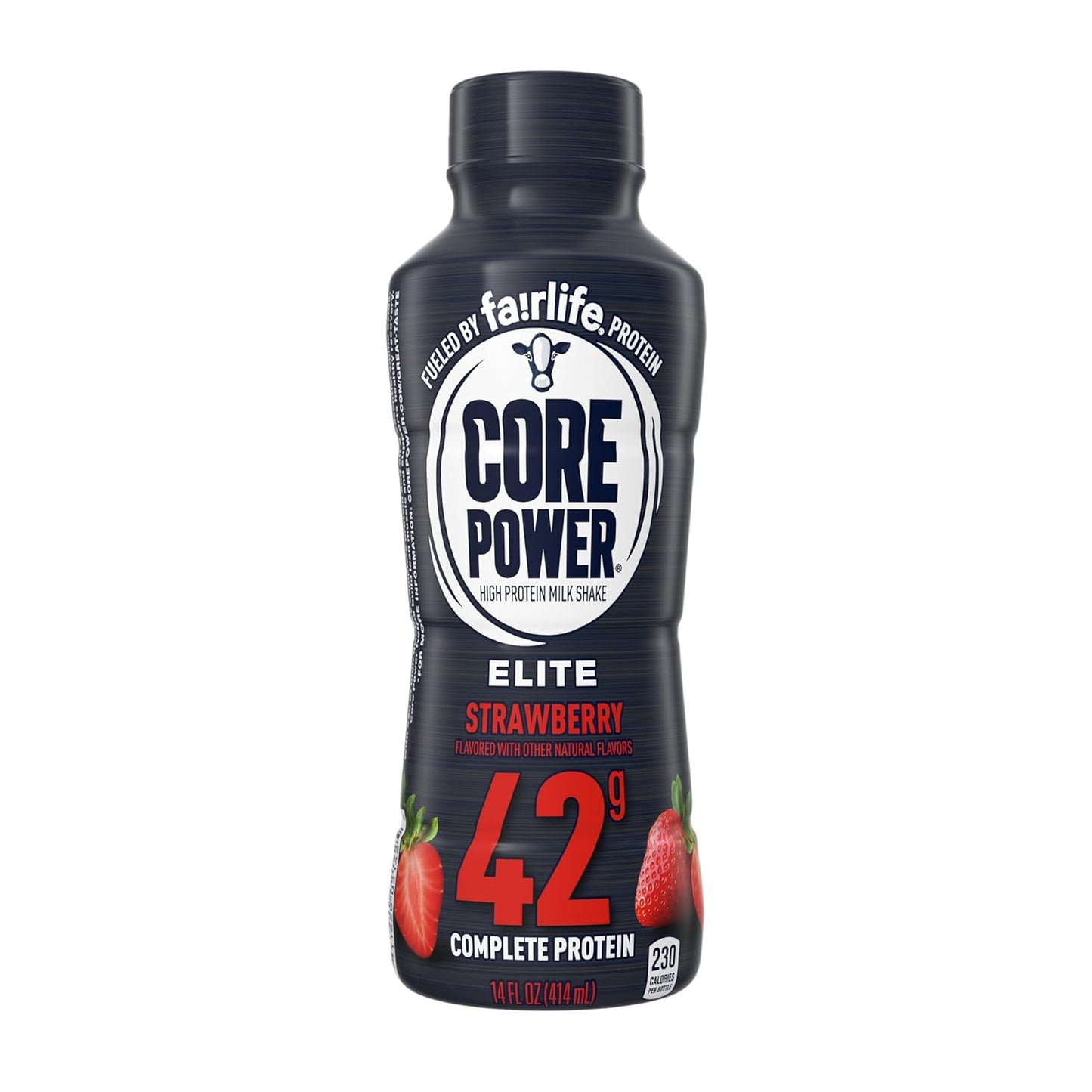 Strawberry Core Power Elite High Protein Shake - 42g Protein, 14 Fl oz