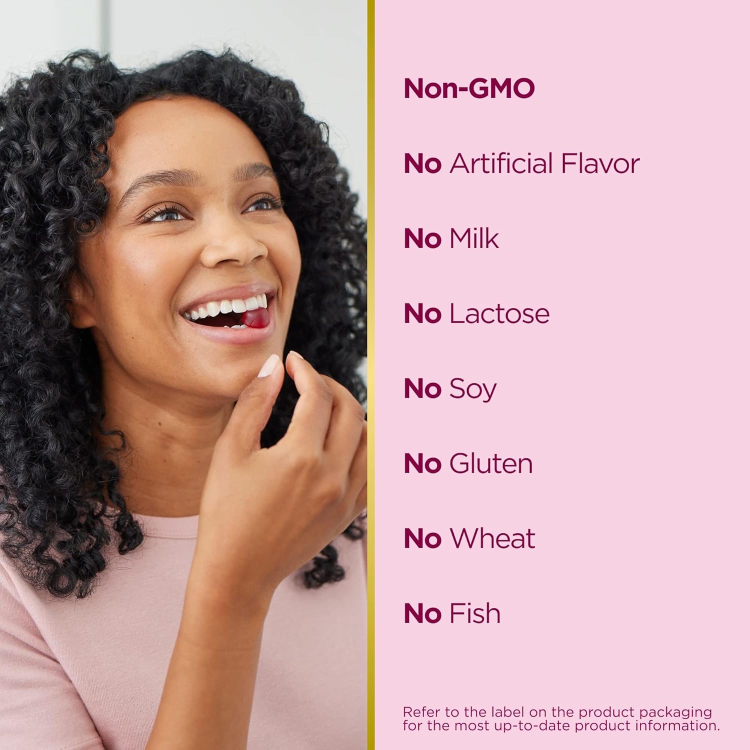 Strawberry Flavored Biotin Gummies for Hair, Skin, and Nails - 80 Count