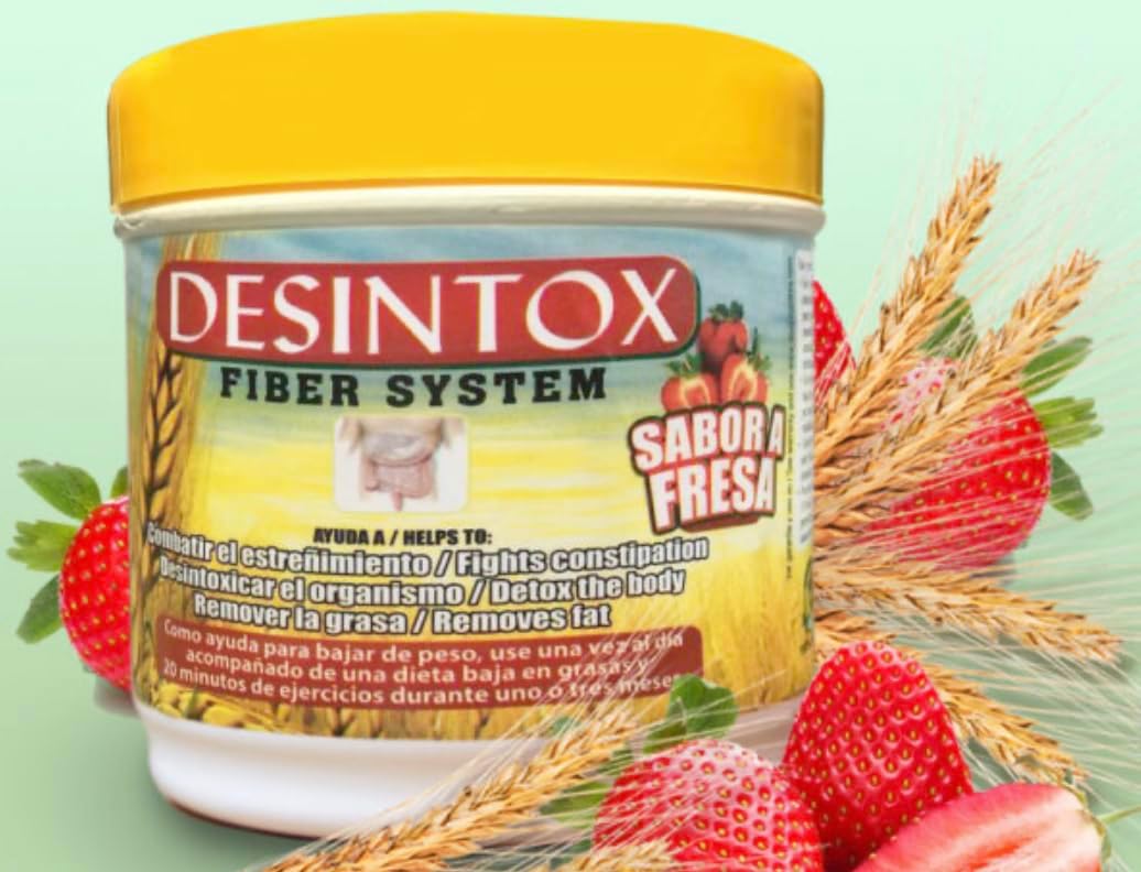 Strawberry Flavored Desintox Fiber System for Detoxification and Digestive Health