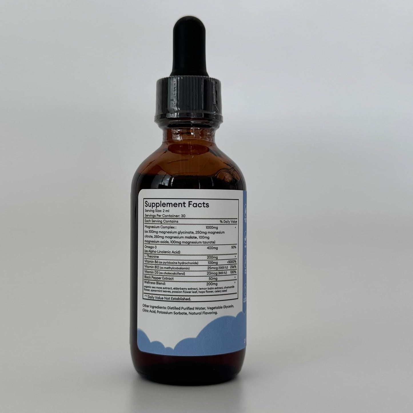 Strawberry Flavored iMATCHME Magnesium Glycinate Liquid Drops - 2 Fl Oz Bottle