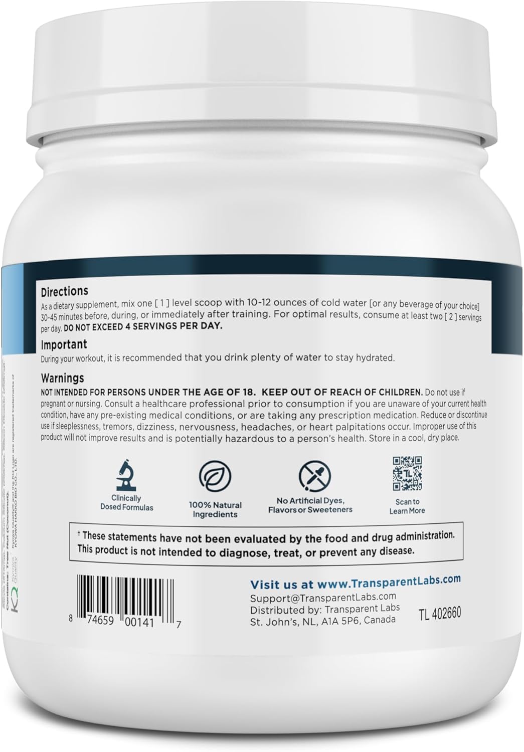 Strawberry Lemonade BCAA Glutamine Powder - 8000 Mg for Post-Workout Recovery & Muscle Growth - 30 Servings