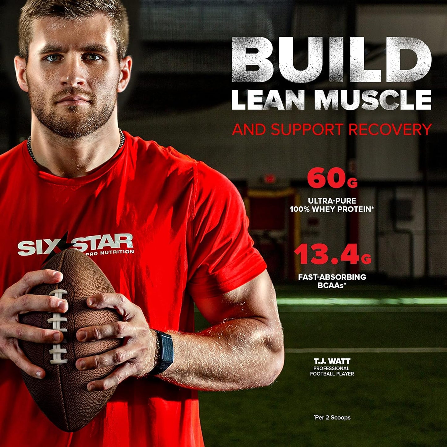 Strawberry Six Star Whey Protein Plus Powder with Immune Support, Isolate & Peptides - Muscle Builder for Gain & Recovery - 32 Oz - BoostGo Australia