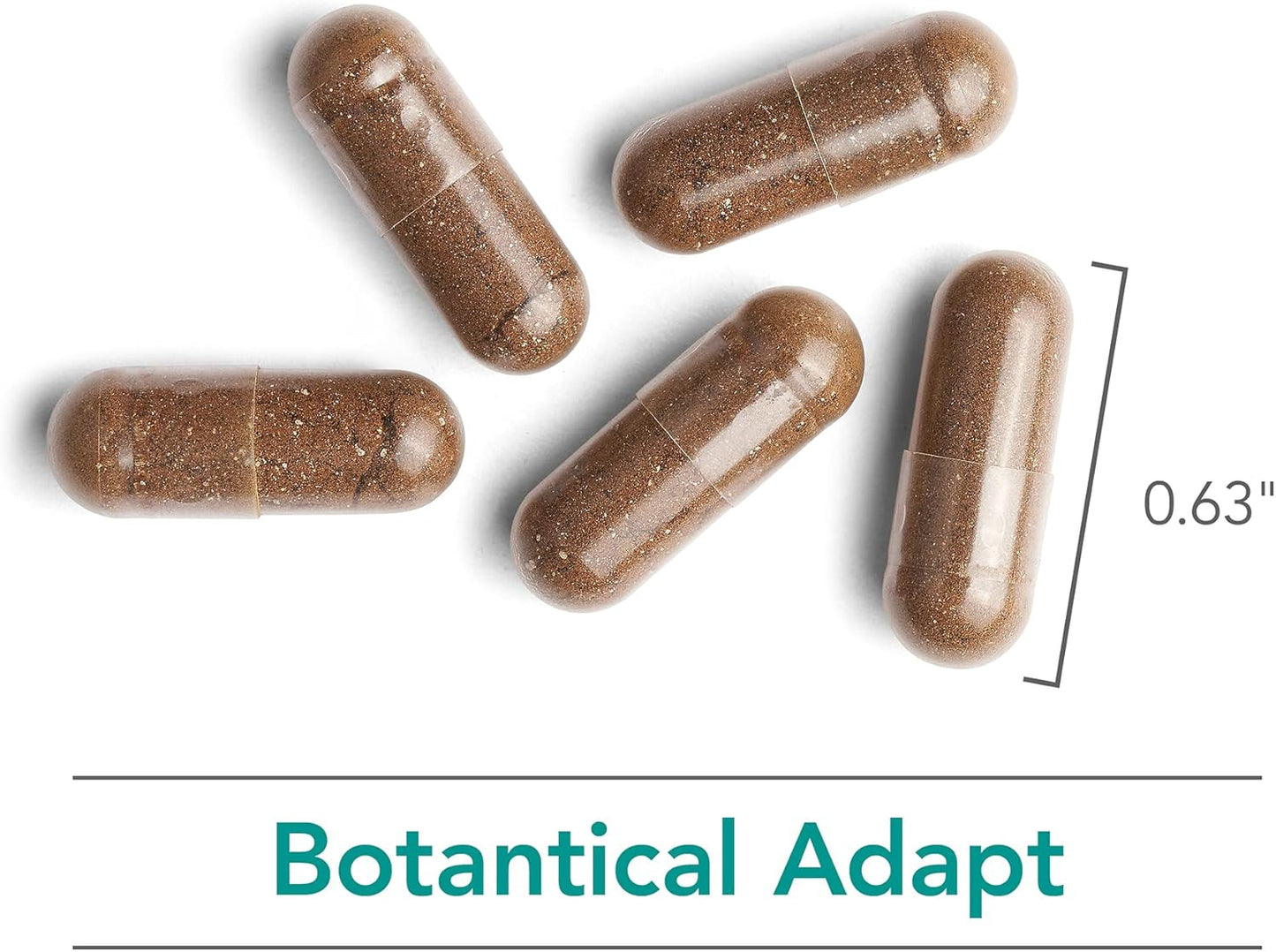 Stress Support Supplement with Adaptogens - 60 Capsules, Features Ashwagandha, Rhodiola, Holy Basil - Cortisol Manager for HPA Axis