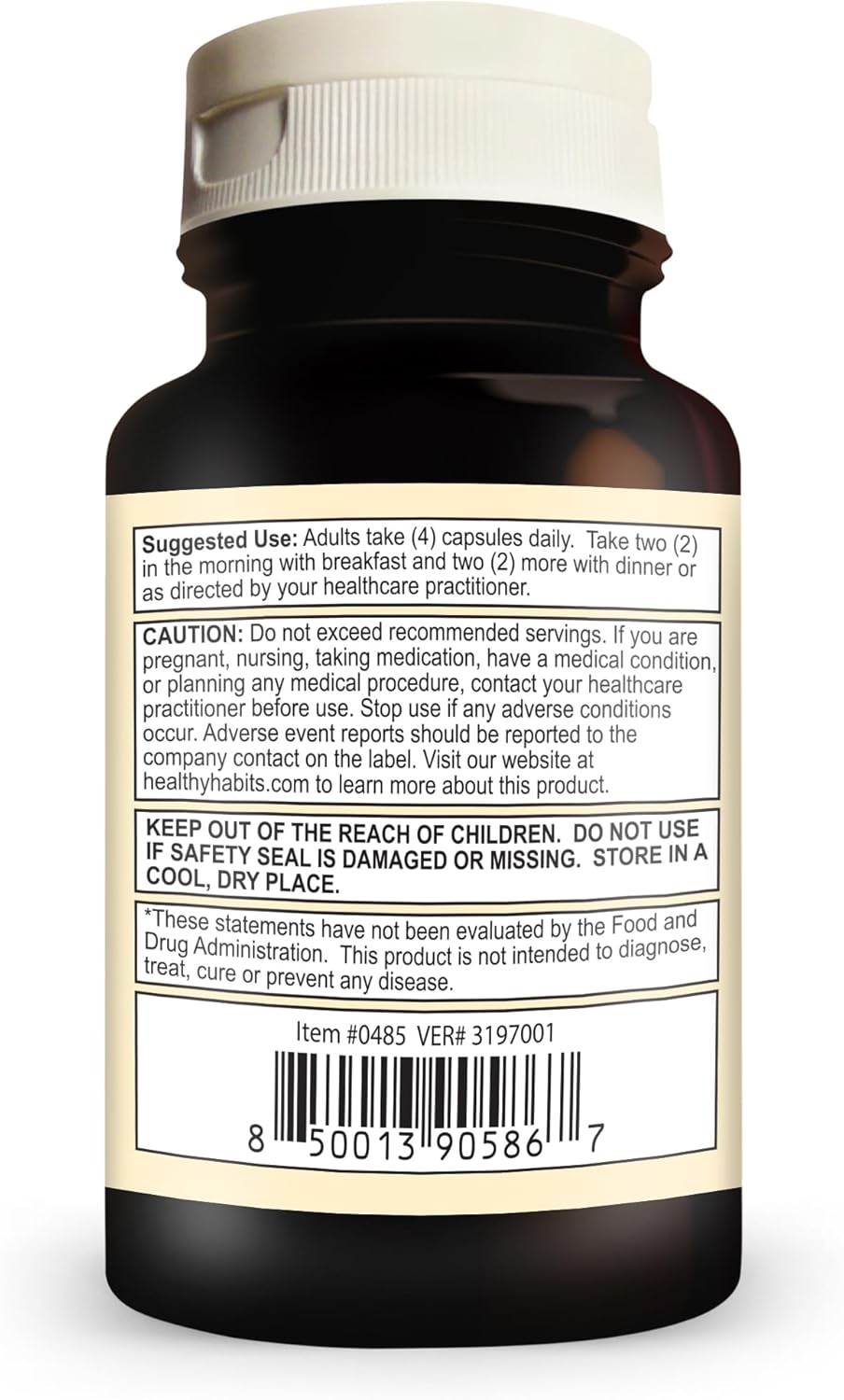 StrictionBP Bottle - 120 Veg Capsules for Healthy Habits and Blood Pressure Support