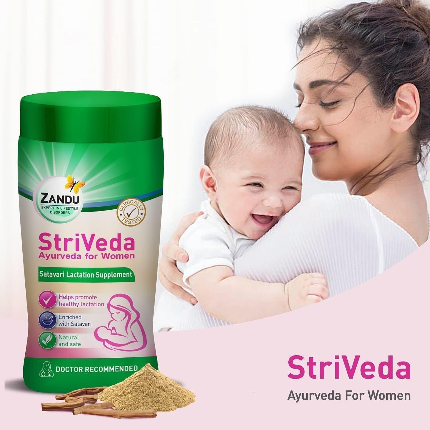 StriVeda Satavari Lactation Supplement 210gm - Natural Ayurvedic Formula for Safe and Effective Women's Health