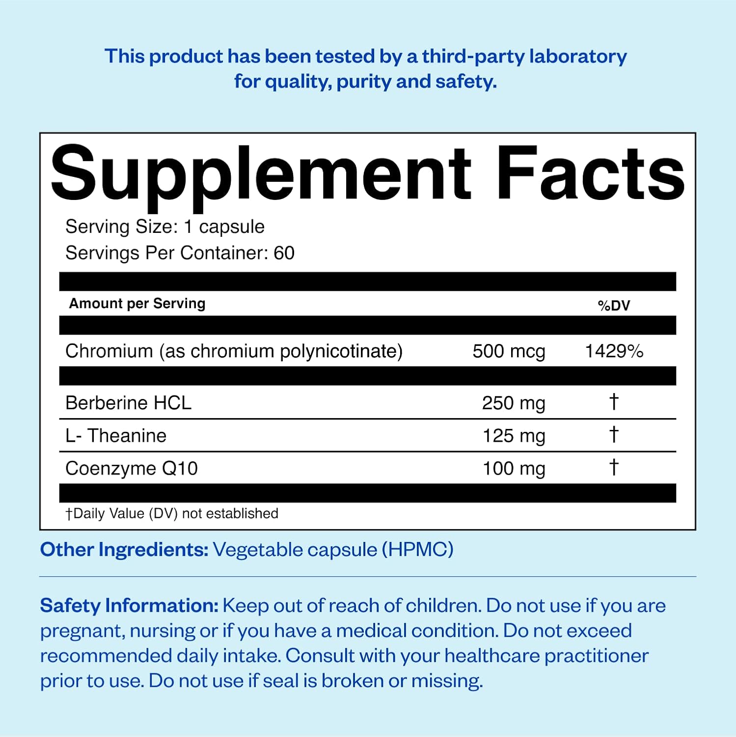 Sugar Cravings Supplement Bundle - Stop Cravings Naturally with Berberine, Chromium, CoQ10 & L-Theanine - 30 & 15 Count, Non-GMO