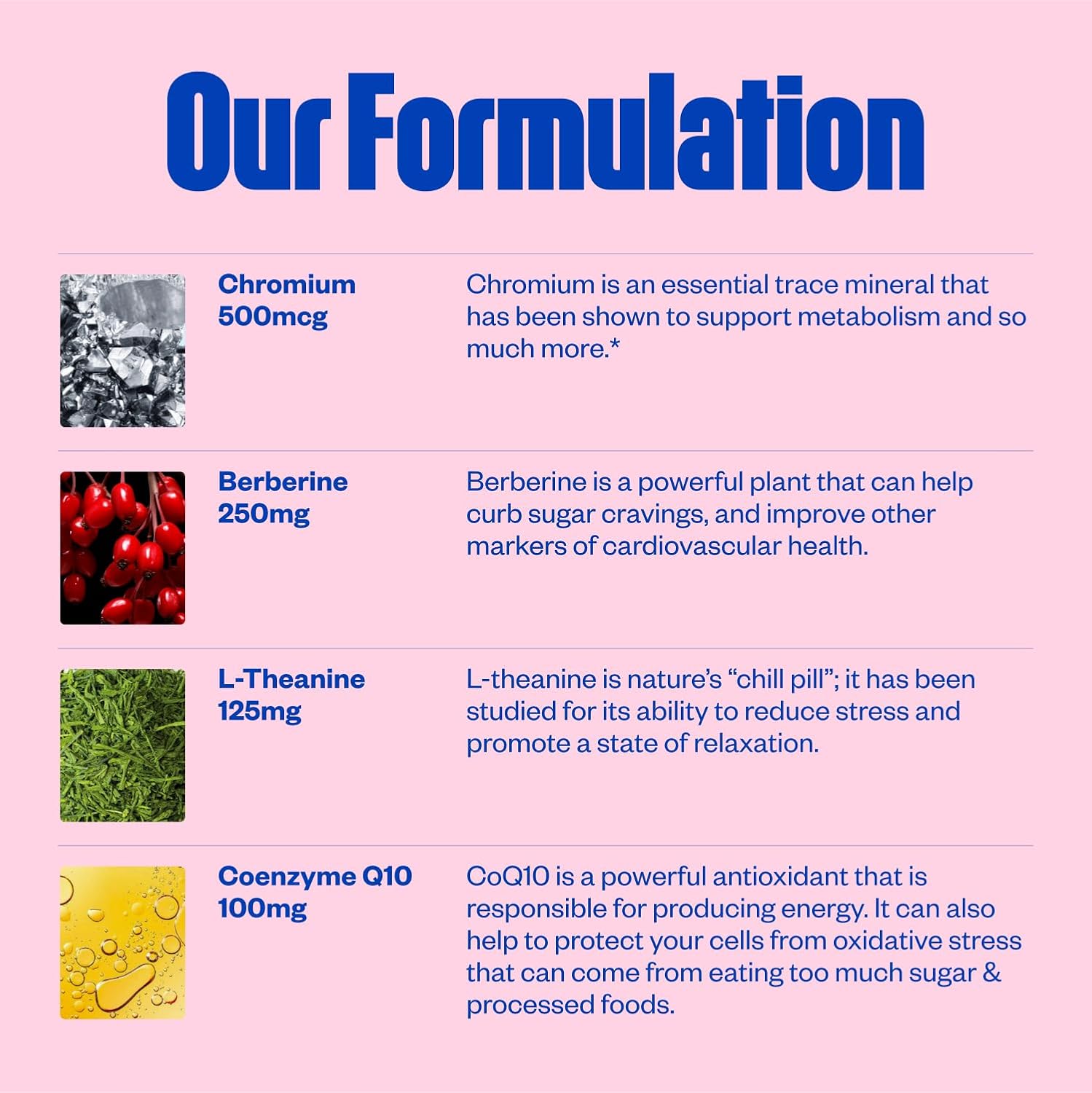 Sugar Cravings Supplement Bundle - Stop Cravings Naturally with Berberine, Chromium, CoQ10 & L-Theanine - 30 & 15 Count, Non-GMO