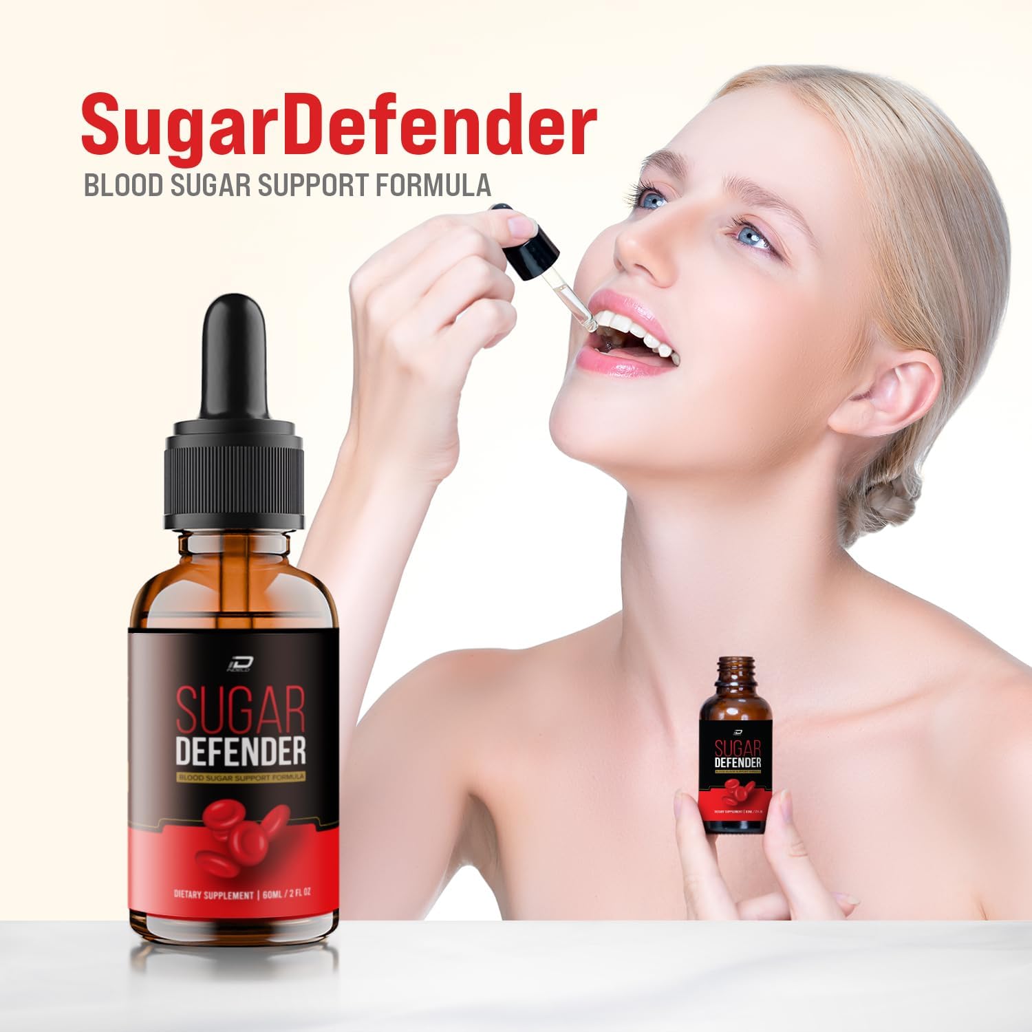Sugar Defender Drops Supplement - Max Strength Organic Herbal Blend for 24 Hour Energy and Circulation Support (5 Pack - 300 ML)